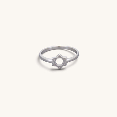 Plain Jewish Star of David Rings