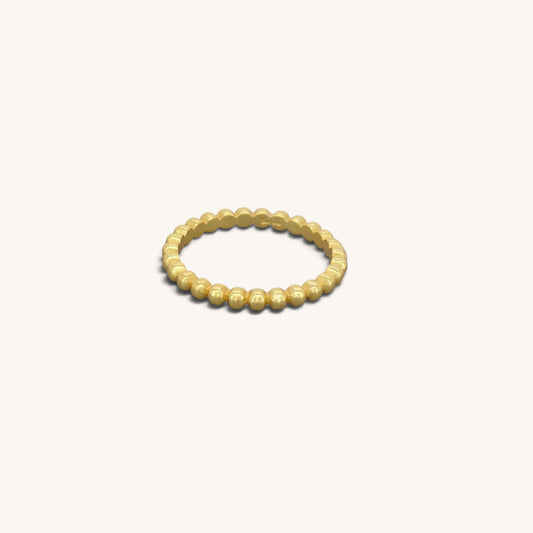 Stacking Beaded Ball Rings