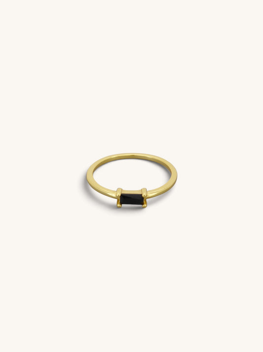 Black Cz Band Rings
