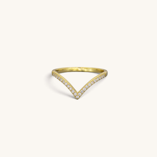 V Shape Cz Rings