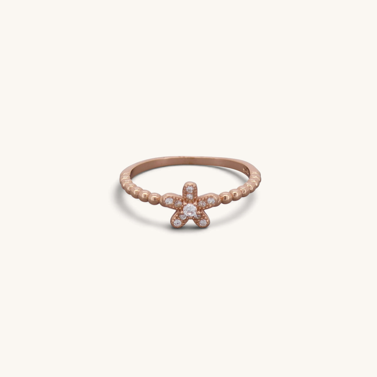 Flower Ball Band Rings