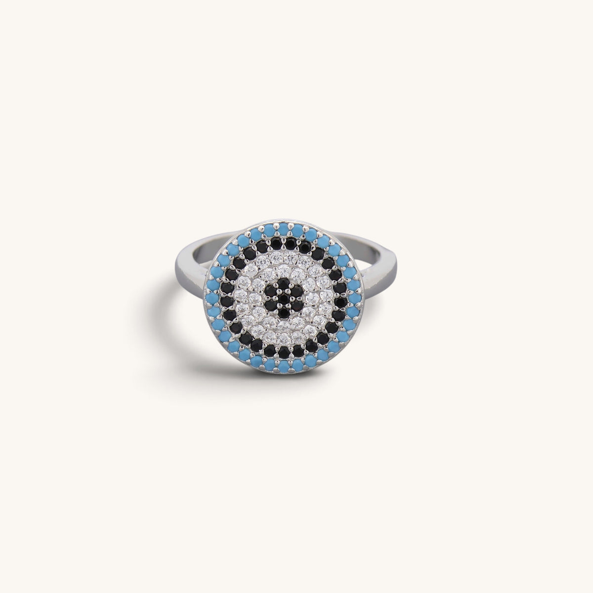 Turquoise Turkish Greek Evil Eye Rings