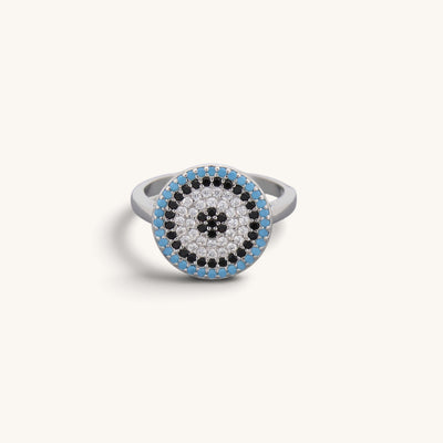 Turquoise Turkish Greek Evil Eye Rings