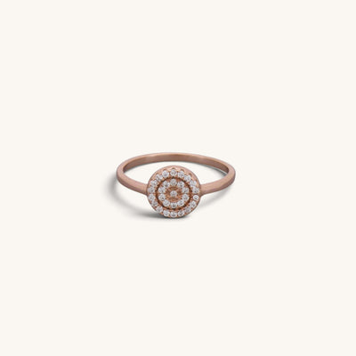Disc Cz Band Ring