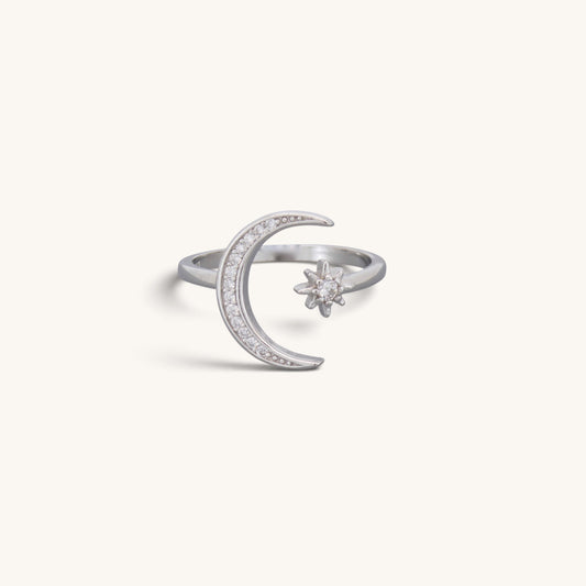 Moon Star Adjustable Rings