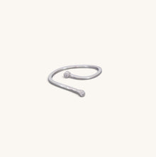 Sterling Silver Double Stone Ring