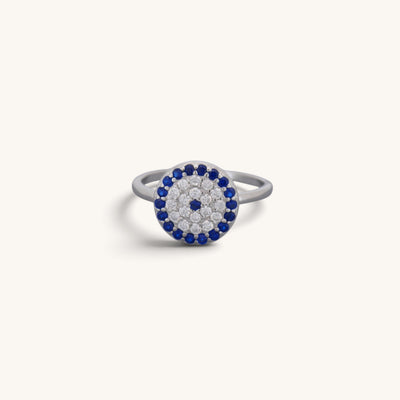Large Evil Eye Cz Rings