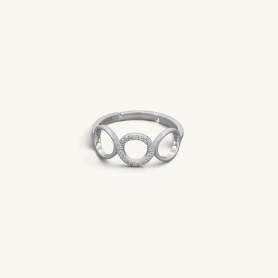 Sterling Silver Circles Rings