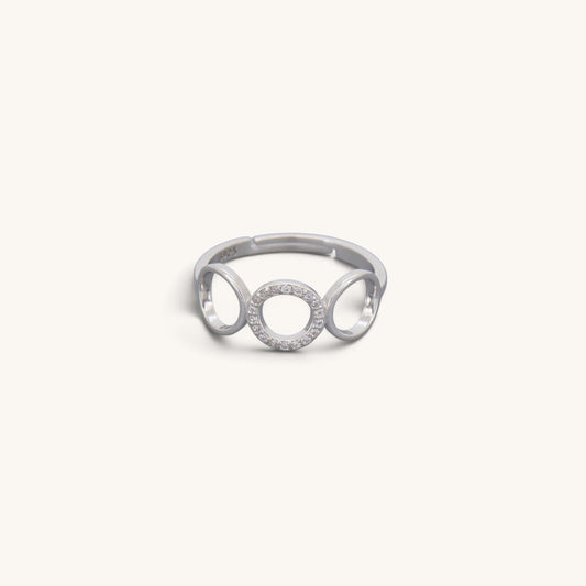 Sterling Silver Circles Rings