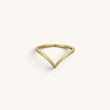 Plain V Wishbone Stacking Rings