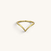 Plain V Wishbone Stacking Rings
