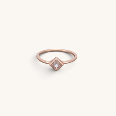 Princess Cut Solitaire Rings, 1.0ct
