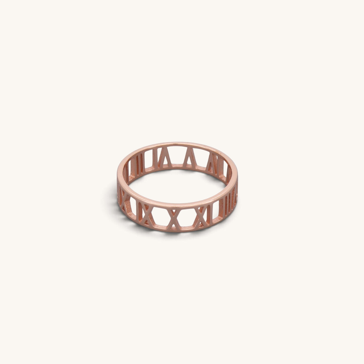 Sterling Silver Roman Clock Rings