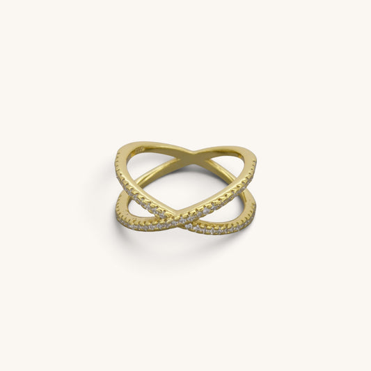 X Cross CZ Rings