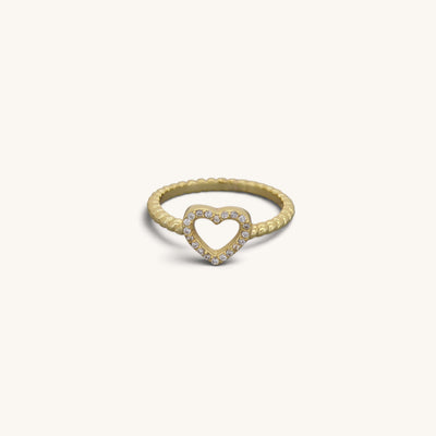 Heart Ball Band Rings
