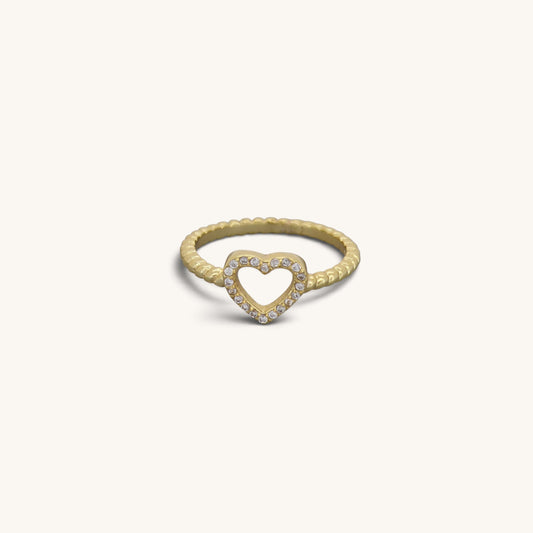Heart Ball Band Rings