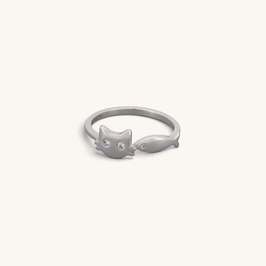 Cat & Fish Cz Rings