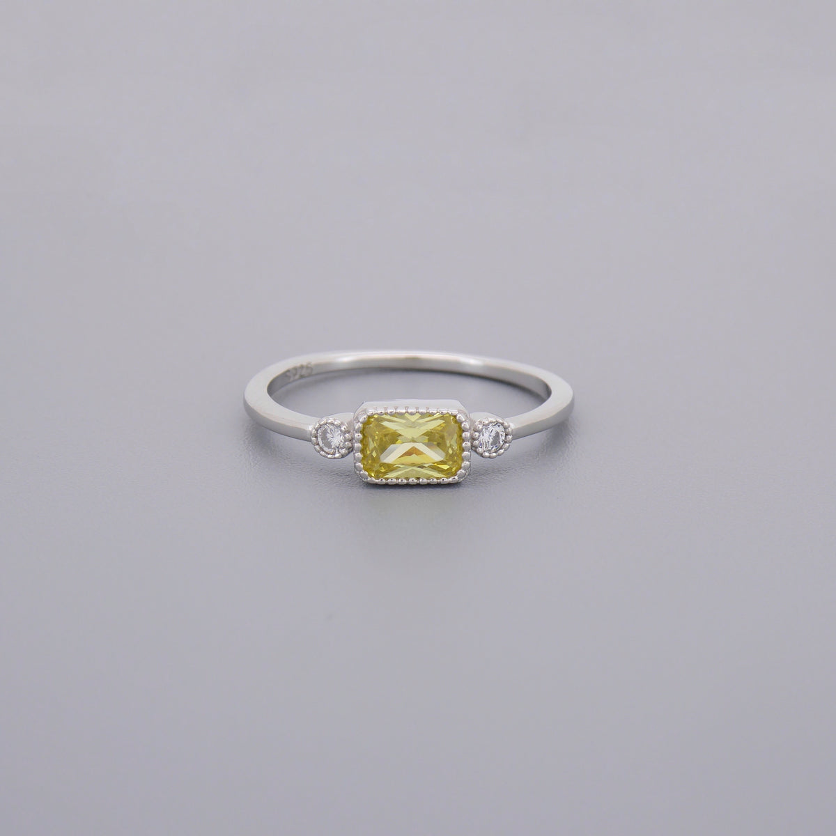 Yellow Diamond Look Cz Rings