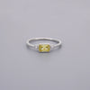 Yellow Diamond Look Cz Rings