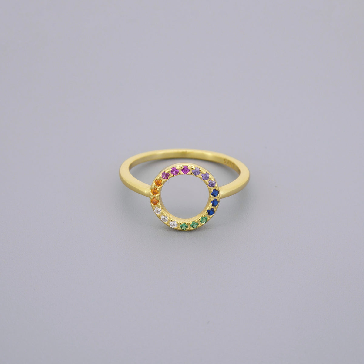 Rainbow Circle Ring