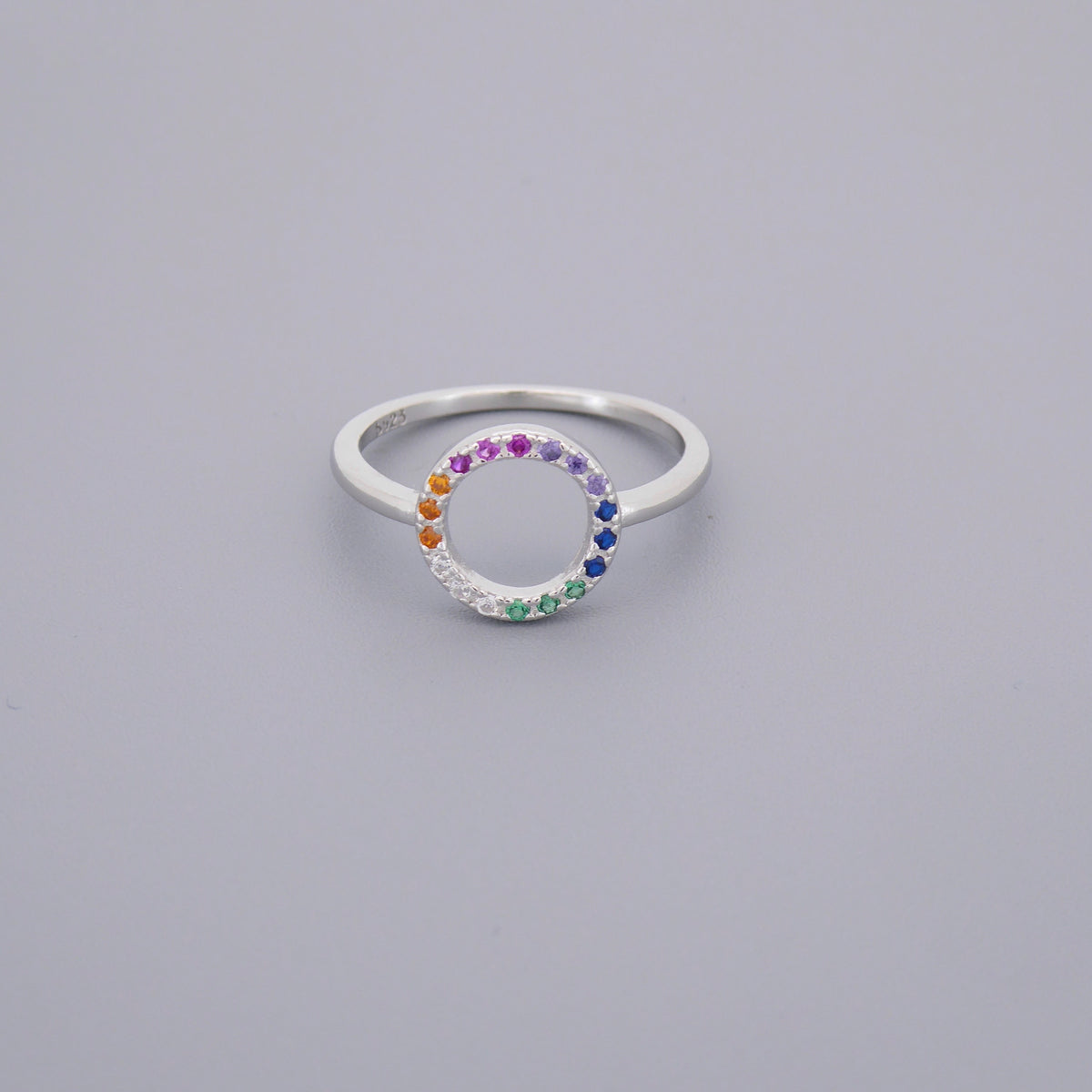 Rainbow Circle Ring