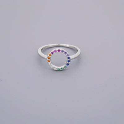 Rainbow Circle Ring