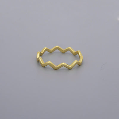 Zigzag Stacking Rings