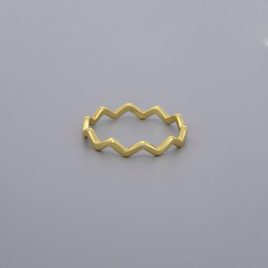 Zigzag Stacking Rings