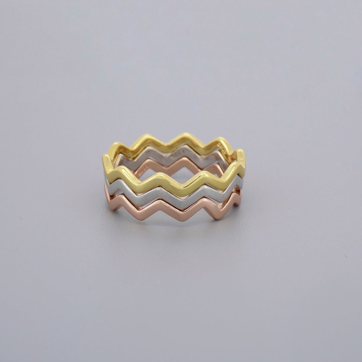 Zigzag Stacking Rings