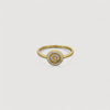 Disc Cz Band Ring