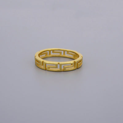 Greek Key Eternity Ring