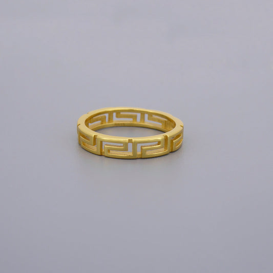 Greek Key Eternity Ring