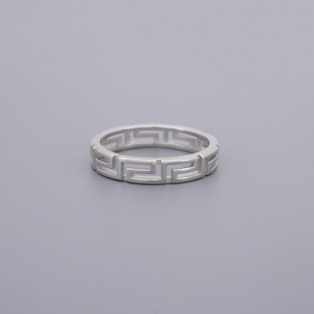 Greek Key Eternity Ring