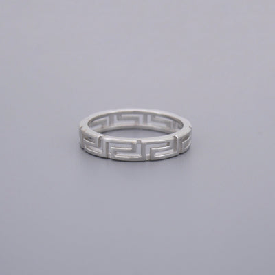 Greek Key Eternity Ring