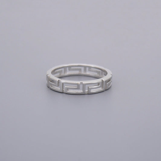 Greek Key Eternity Ring
