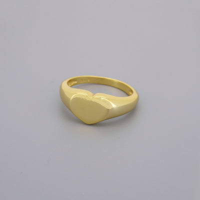 Heart Signet Rings