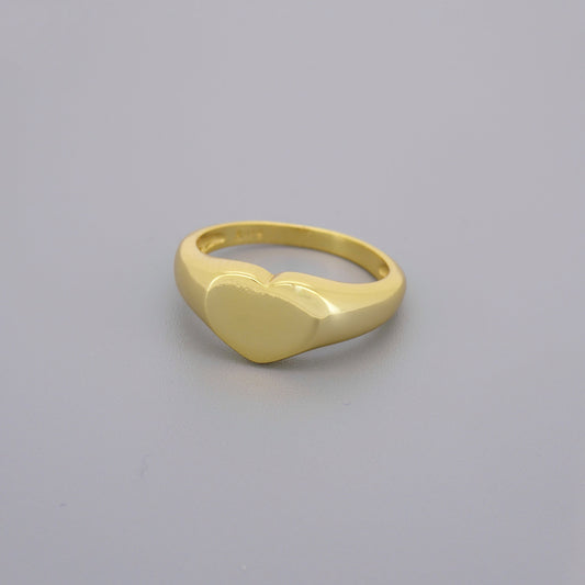 Heart Signet Rings