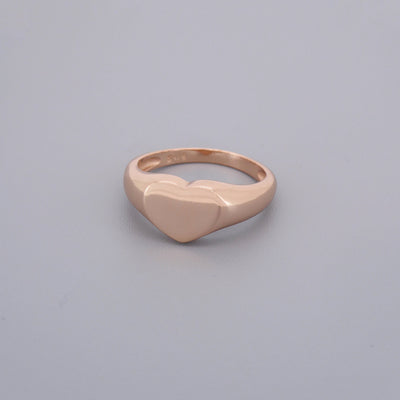 Heart Signet Rings