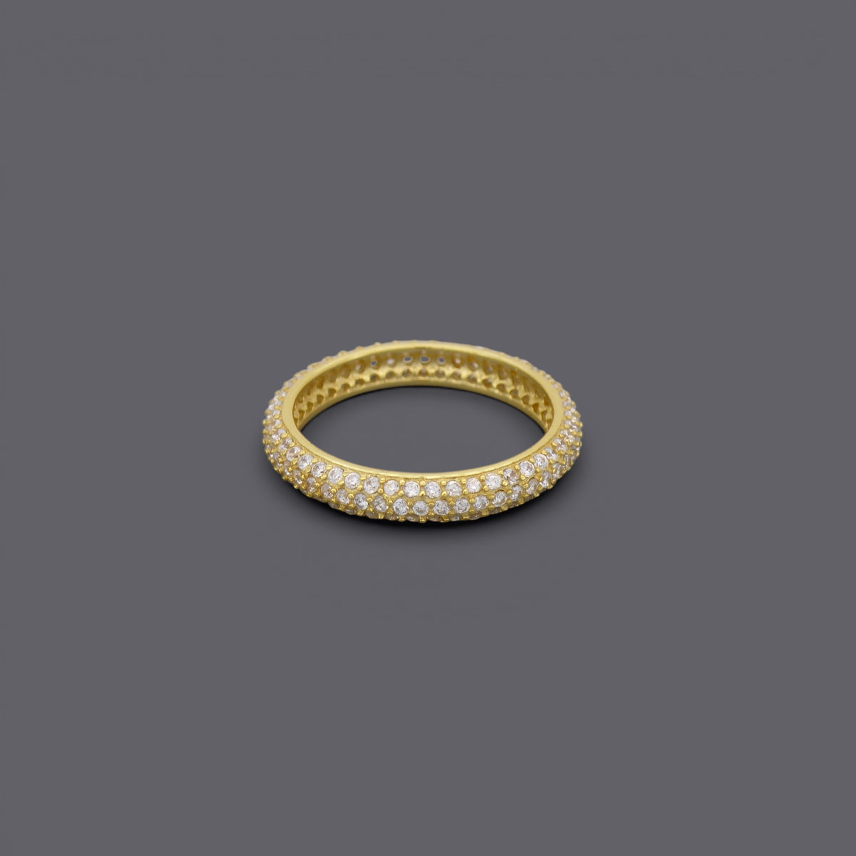 Thick Eternity CZ Ring