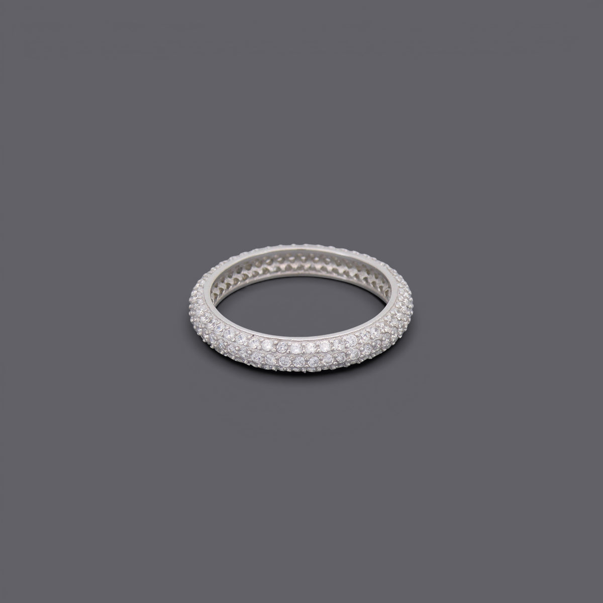 Thick Eternity CZ Ring