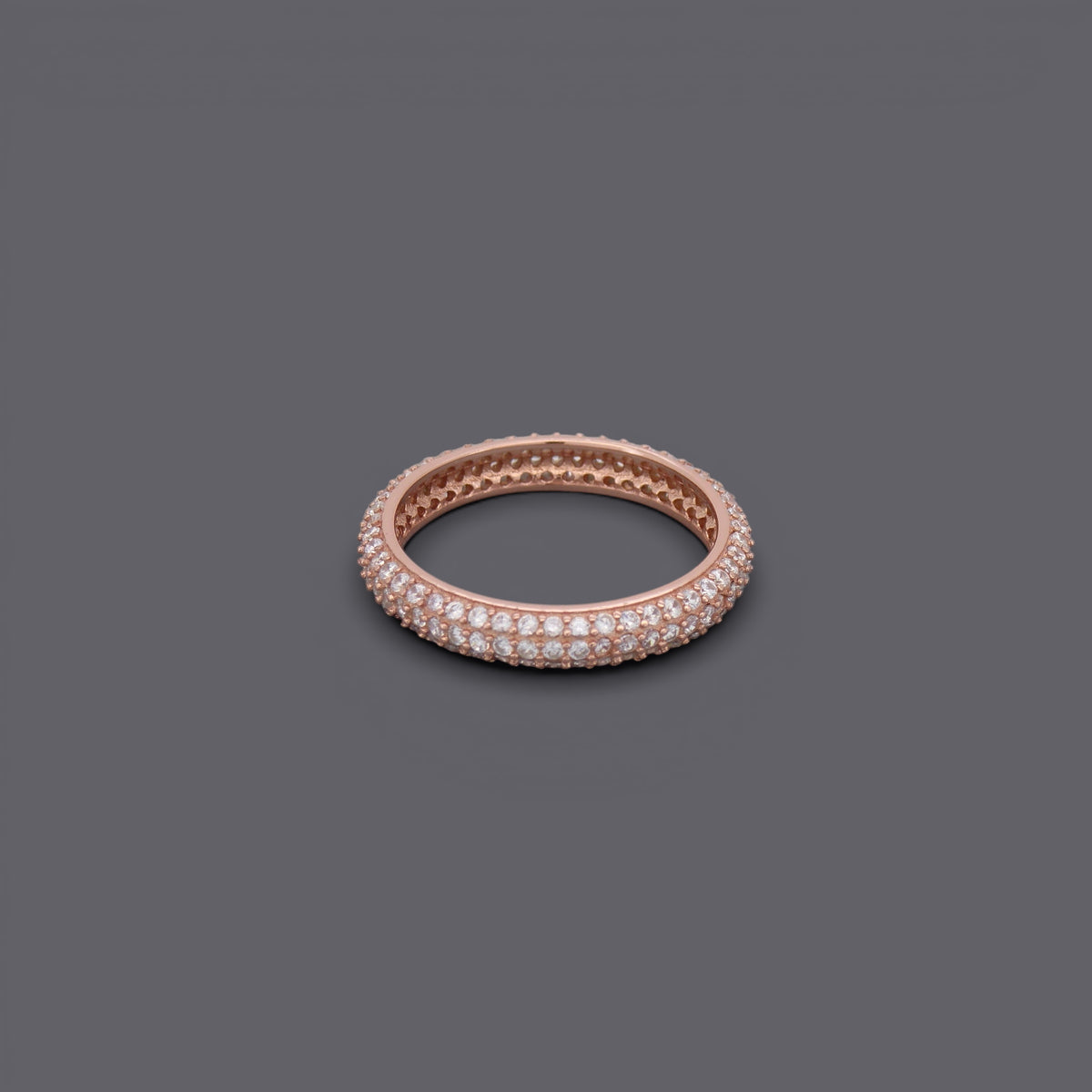 Thick Eternity CZ Ring
