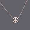 Peace Necklaces Cz