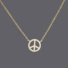Peace Necklaces Cz