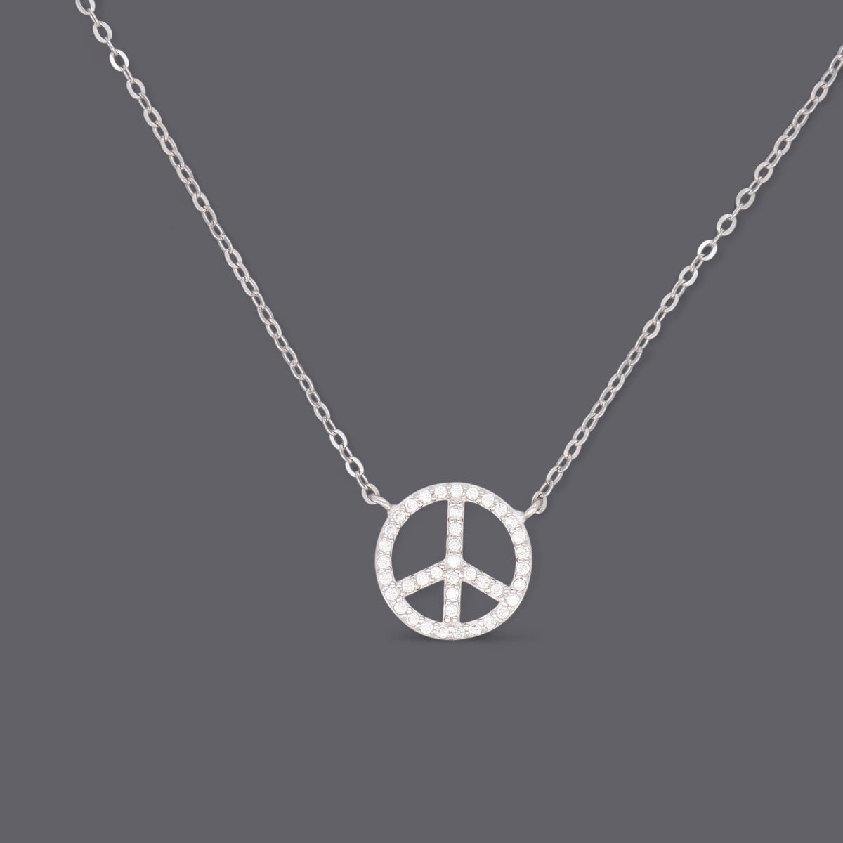 Peace Necklaces Cz