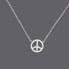 Peace Necklaces Cz