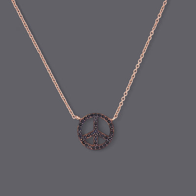 Peace Necklaces Cz