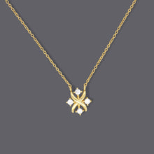 Four Diamonds Clover Necklaces