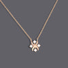 Four Diamonds Clover Necklaces