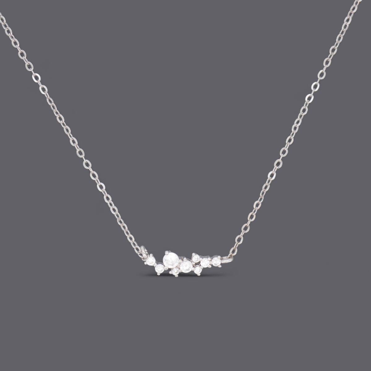 Cluster Cz Necklaces