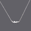 Cluster Cz Necklaces